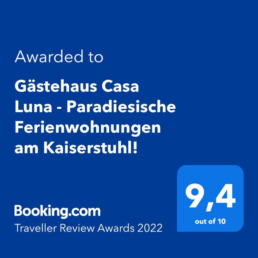 Gaestehaus Casa Luna - Paradiesische Ferienwohnungen Am Kaiserstuhl! Bischoffingen Exterior photo